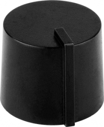 Zeigerknopf, 6 mm, Kunststoff, schwarz, Ø 21 mm, H 14 mm, 4458.6321