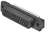 D-Sub Steckverbinder, 25-polig, Standard, gerade, Einpressanschluss, 5745458-1