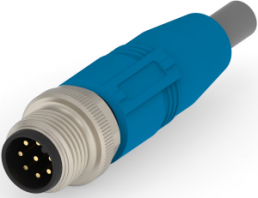 Sensor-Aktor Kabel, M12-Kabelstecker, gerade auf offenes Ende, 8-polig, 0.5 m, PUR, grau, 2 A, T4161120008-001