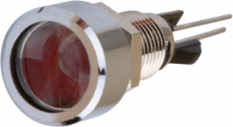 LED-Signalleuchte, 2.1 V (DC), gelb, 30 mcd, Einbau-Ø 8 mm, RM 2.54 mm, LED Anzahl: 1