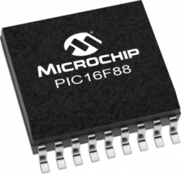 PIC microcontroller, 8 bit, 20 MHz, SOIC-18, PIC16F88-I/SO