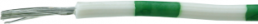 PVC-Stranded wire, high flexible, LiYv, 0.14 mm², AWG 26, green/white, outer Ø 1.1 mm