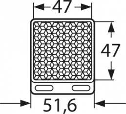 Reflector, 47 x 47 mm for Sensors, 5304812