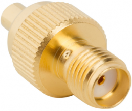 Coaxial adapter, 50 Ω, MMCX socket to SMA socket, straight, 242143