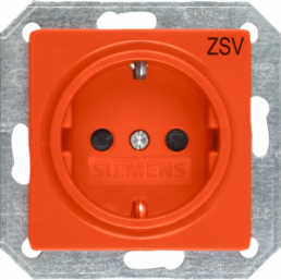 German schuko-style socket, orange, 16 A/250 V, Germany, IP20, 5UB1901