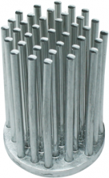 Pin heatsink, 40 x 50 mm, 4.5 to 0.8 K/W, natural aluminum