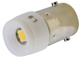 Signal light, 24 V (AC), 24 V (DC), white, Mounting Ø 10 mm, LED number: 1