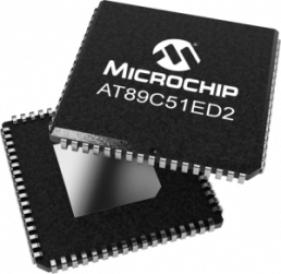 80C51 microcontroller, 8 bit, 60 MHz, PLCC-68, AT89C51ED2-SMSUM