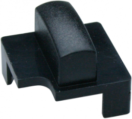 Push button, horizontal, pitch ≥ 15 mm, (L x W x H) 14.4 x 14.4 x 11.7 mm, anthracite, for single pushbutton, 827.400.011