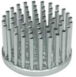 Pin heatsink, 32.5 x 20 mm, 10 to 1.5 K/W, natural aluminum
