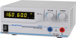 Laboratory power supply, 1 bis 32 VDC, outputs: 1 (20 A), 640 W, 200-240 VAC, P 1575