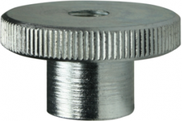 Knurled nut, M8, H 18 mm, inner Ø 16 mm, outer Ø 30 mm, steel, galvanized, DIN 466, 10878MC94