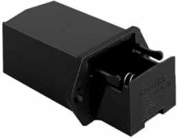 Battery holder for 9 V-battery, 1 cell, panel mounting