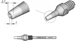 Desoldering tip, Round, Ø 2.7 mm, (L) 58 mm, C560013