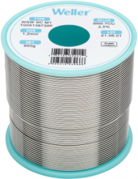 Solder wire, lead-free, SC (Sn0.7Cu3.5%), Ø 1.2 mm, 500 g