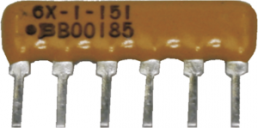 Resistor network, SIP-4, 1 kΩ, 0.2 W, ±2 %, 3 resistors, 4604X-101-102LF