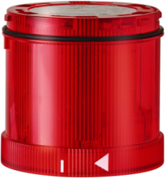 LED flashing light element, Ø 70 mm, red, 24 V AC/DC, IP65