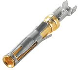 Receptacle, 2.5 mm², AWG 14-12, crimp connection, gold-plated, 1582450000