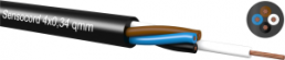 PVC control line Sensocord 3 x 0.25 mm², unshielded, black