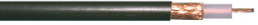 Coax RF cable, 50 Ω (50R), black, Bright stranded copper wire