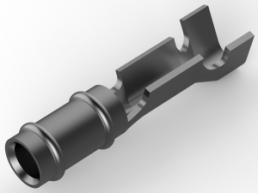 Round plug, Ø 1.47 mm, L 9.65 mm, uninsulated, straight, 0.4-0.15 mm², AWG 26-22, 60983-2