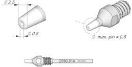 Desoldering tip, conical, Ø 2.5 mm, (L) 58 mm, C560014