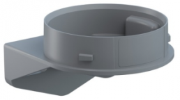Angle mounting adapter, gray, (Ø x L x W x H) 62 x 69 x 62 x 45 mm, for EvoSIGNAL, 260 700 07