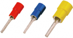 Insulated pin cable lug, 4.0-6.0 mm², 6.4 mm, yellow