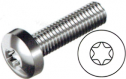 Pan head screw, TX, M2, Ø 4 mm, 6 mm, stainless steel, ISO 14583