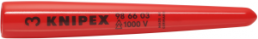 Slip-on grommet, L 80 mm, red, 98 66 03