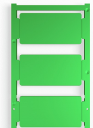 Polyamide Device marker, (L x W) 60 x 30 mm, green, 30 pcs
