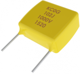 Ceramic capacitor, 100 pF, 200 V (DC), ±5 %, radial, pitch 2.54 mm, C0G, C315C101J2G5TA7303