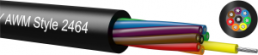 PVC control line UL-LiYY 4 x 0.22 mm², AWG 24, unshielded, black
