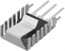 Clip-on heatsink, 32 x 20 x 9 mm, 19.7 K/W, solderable surface