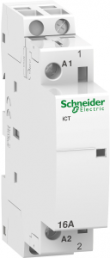 Installation contactor, 1 pole, 16 A, 250 VAC, 1 Form A (N/O), coil 24 VAC, screw connection, A9C22111