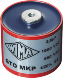MKP film capacitor, 5 µF, ±5 %, 1.5 kV (DC), PP, GTOMS04500GB00JS00