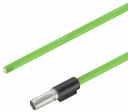 Sensor actuator cable, M12-cable plug, straight to open end, 8 pole, 70 m, PUR, green, 0.5 A, 2003837000