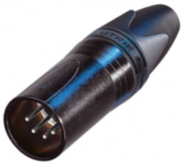 XLR plug, 5 pole, silver-plated, 1.0 mm², AWG 18, metal, NC5MXX-BAG