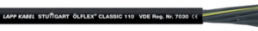 PVC control line ÖLFLEX CLASSIC 110 BK 4 x 1.5 mm², AWG 16, unshielded, black
