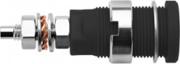 4 mm socket, screw connection, mounting Ø 12.2 mm, CAT III, black, SEB 6446 NI / SW