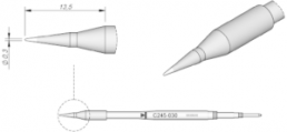 Soldering tip, conical, Ø 0.3 mm, C245030