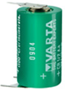 Lithium-Battery, 3 V, 1/2R6, 1/2 AA, round cell, solder pin