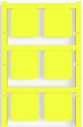 Polyamide Device marker, (L x W) 27 x 27 mm, yellow, 60 pcs