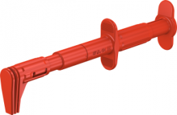 Flat measuring gripper, red, max. 25 mm, L 152 mm, CAT III, socket 4 mm, 66.9829-22