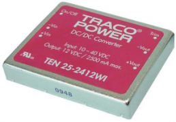 DC/DC converter, 18-75 VDC, 18.2 W, 1 output, 3.3 VDC, 82 % efficiency, TEN 25-4810WI
