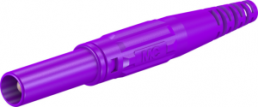 4 mm plug, screw connection, 2.5 mm², CAT III, purple, 66.9196-26