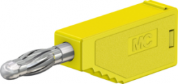 4 mm plug, solder connection, 1.0 mm², yellow, 22.2627-24
