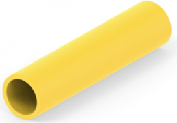 Butt connectorwith insulation, 3.0-6.0 mm², AWG 22 to 10, yellow, 29.46 mm