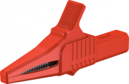 Alligator clip, red, max. 20 mm, L 82.2 mm, CAT II, socket 4 mm, 66.9755-22