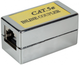 Modular adapter RJ45 STP, Cat.5e, metallized, 1:1